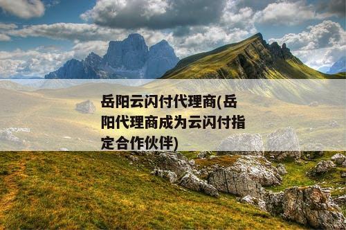 岳阳云闪付代理商(岳阳代理商成为云闪付指定合作伙伴)